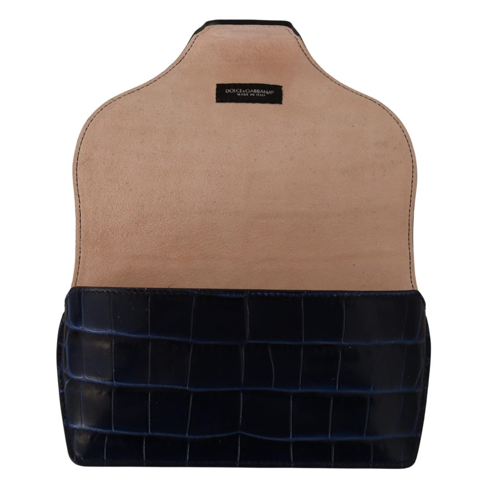 Dolce & Gabbana Blue Skin Leather Eyewear Cover Sunglasses Case - Picture 5 of 5